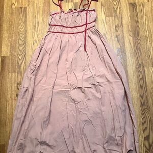 In Bloom Medium Salmon Maxi Dress